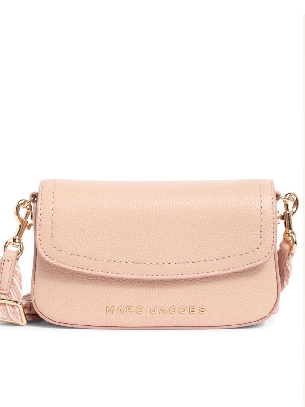 Marc Jacobs Blush Pebbled Leather Crossbody NWT